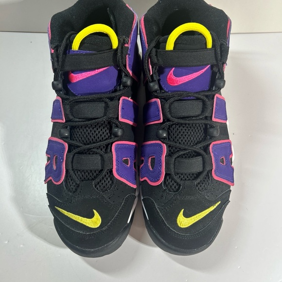 Nike Air More Uptempo 96 Sneakers Black Court Purple DZ5278-001 GS 7Y Women 8.5 - Picture 8 of 12